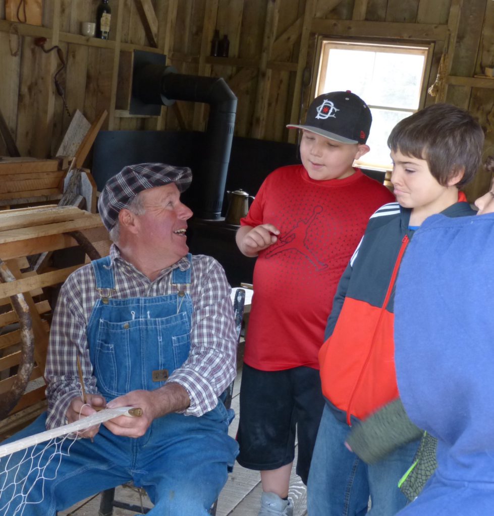 Anschauungsunterricht im Acadischen Dorf in West-Pubnico